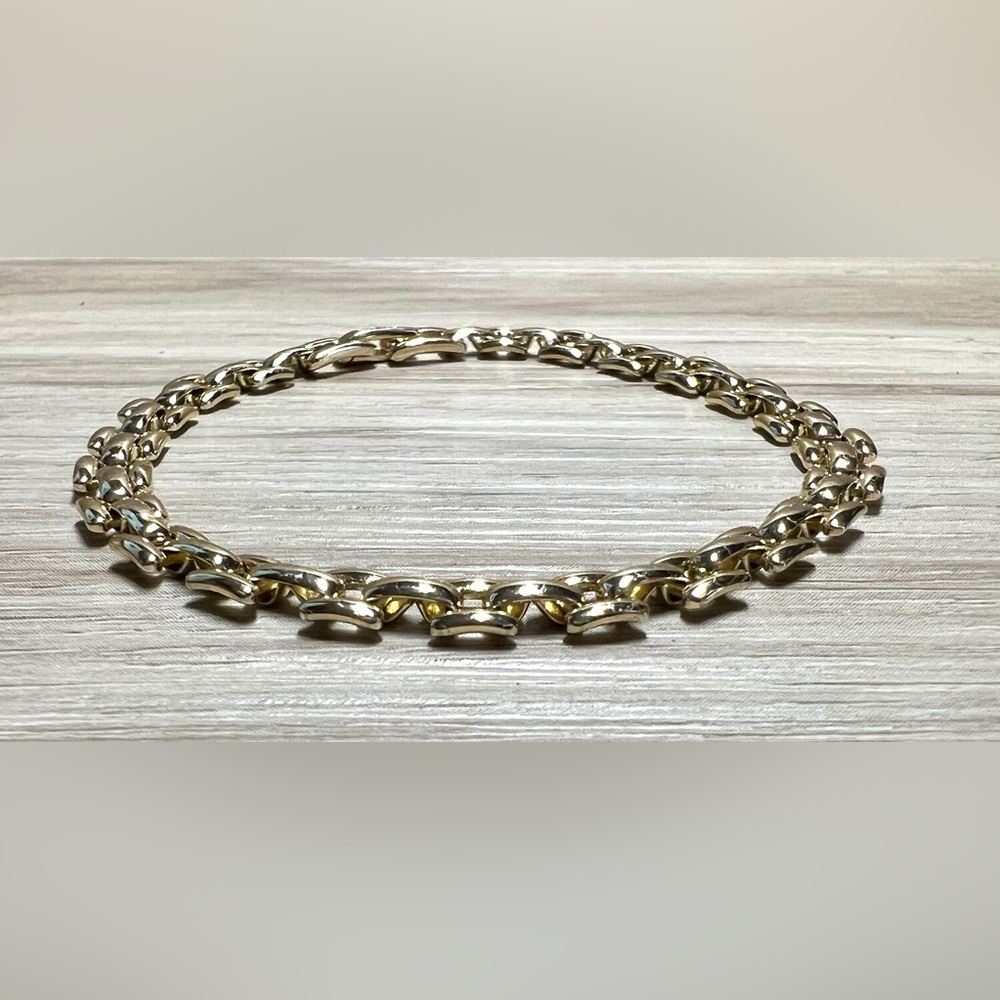 Pre-owned Gorjana 18K Yellow Gold Plated Brooklyn Bracelet, 7"-7.25"